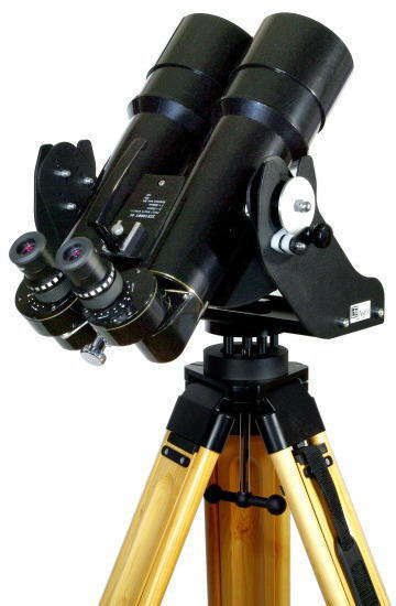 BINO-FORCA w/100mm 90-degree Binouclar Telescope & Wood Tripod